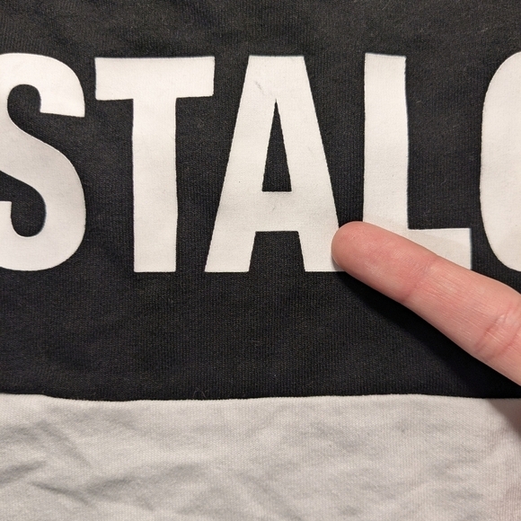 Memory Lane LA White Colorblock Flame Graphic Rider Heavy Cotton Jersey Shirt - Picture 12 of 14